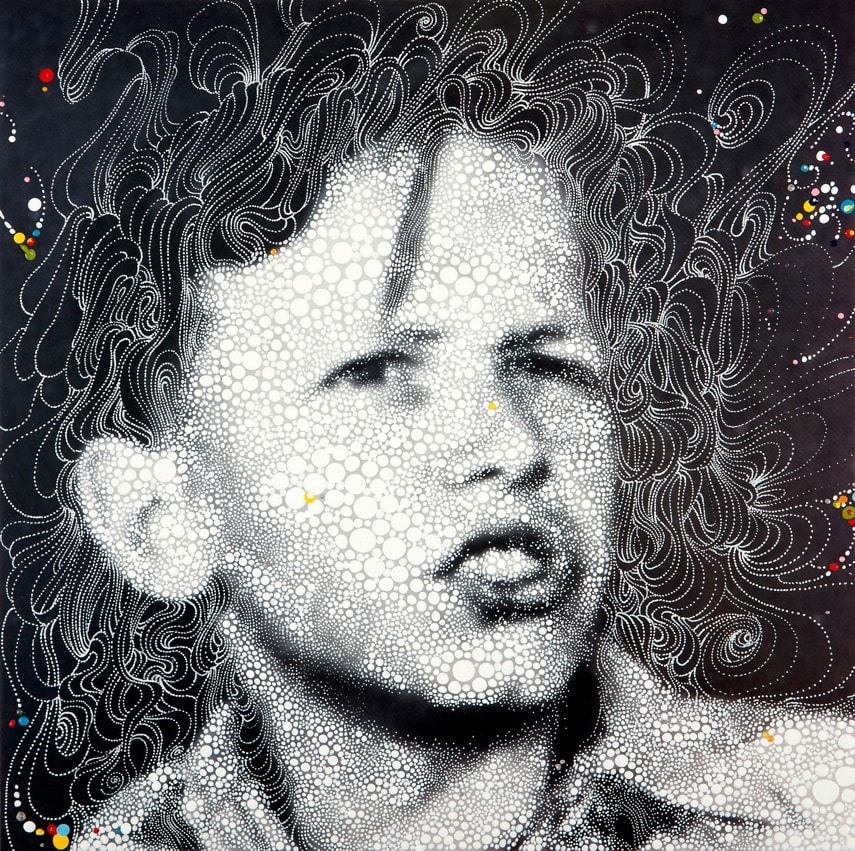 Sebastiaan Bremer, Egmont 17 - O, Dat Is Lijden, 2011, Unique hand-painted chromogenic print with mixed media, Framed: 40 x 39.5 cm, 15 3/4 x 15 1/2 in