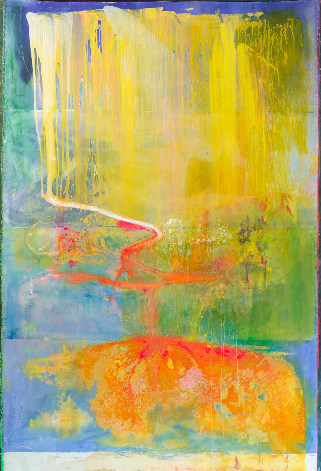 Frank Bowling, Pickerslift, 2014, Acrylic on canvas, 277.5 x 189 cm, 109 1/4 x 74 3/8 in