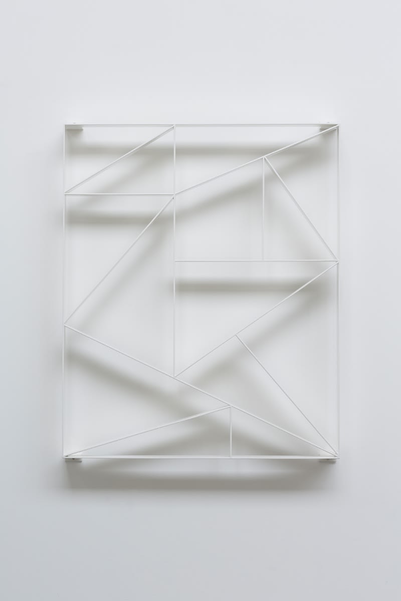 Daniel Robert, Hunziker KALK_16/II, 2016, powdercoated steel, 115 x 95 cm, 45 1/4 x 37 3/8 in