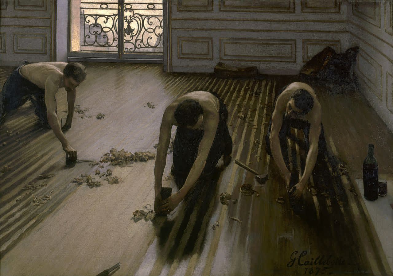 Gustave Caillebote, The Floor Scrapers, 1875, Oil on canvas, 147 x 102cm, Musee d'Orsay, Paris