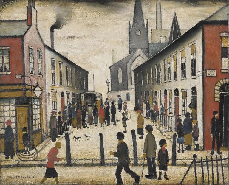 L. S. LOWRY The Fever Van 1935 © National Museums Liverpool