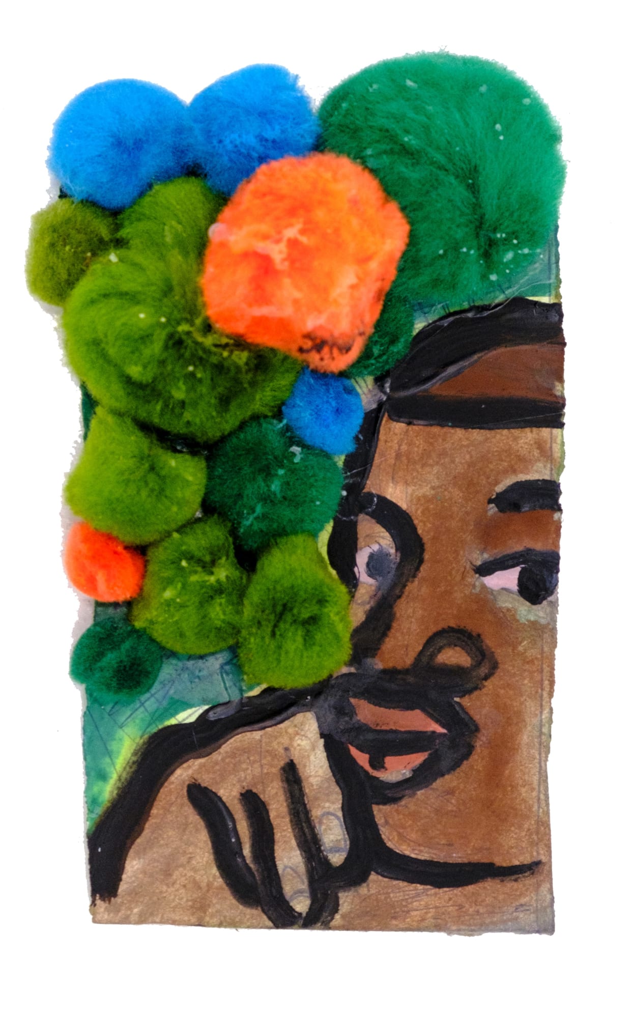 Jeffrey Spencer Hargrave Martin Luther King Jr. Mixed media on paper 2020