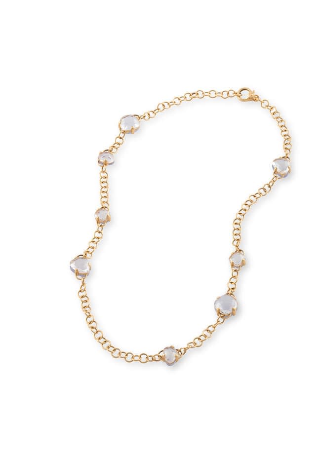 Pomellato, 18K Rose Gold, Chalcedony and Rock Crystal "Capri" Demi-Parure Necklace with Matching Bracelet