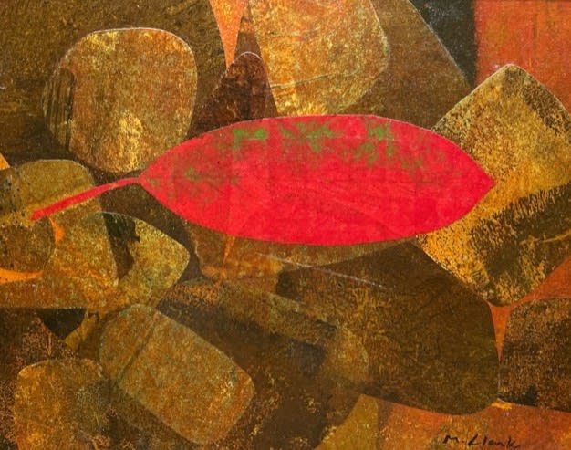 Small paintings and collages by the late Mark Clarke