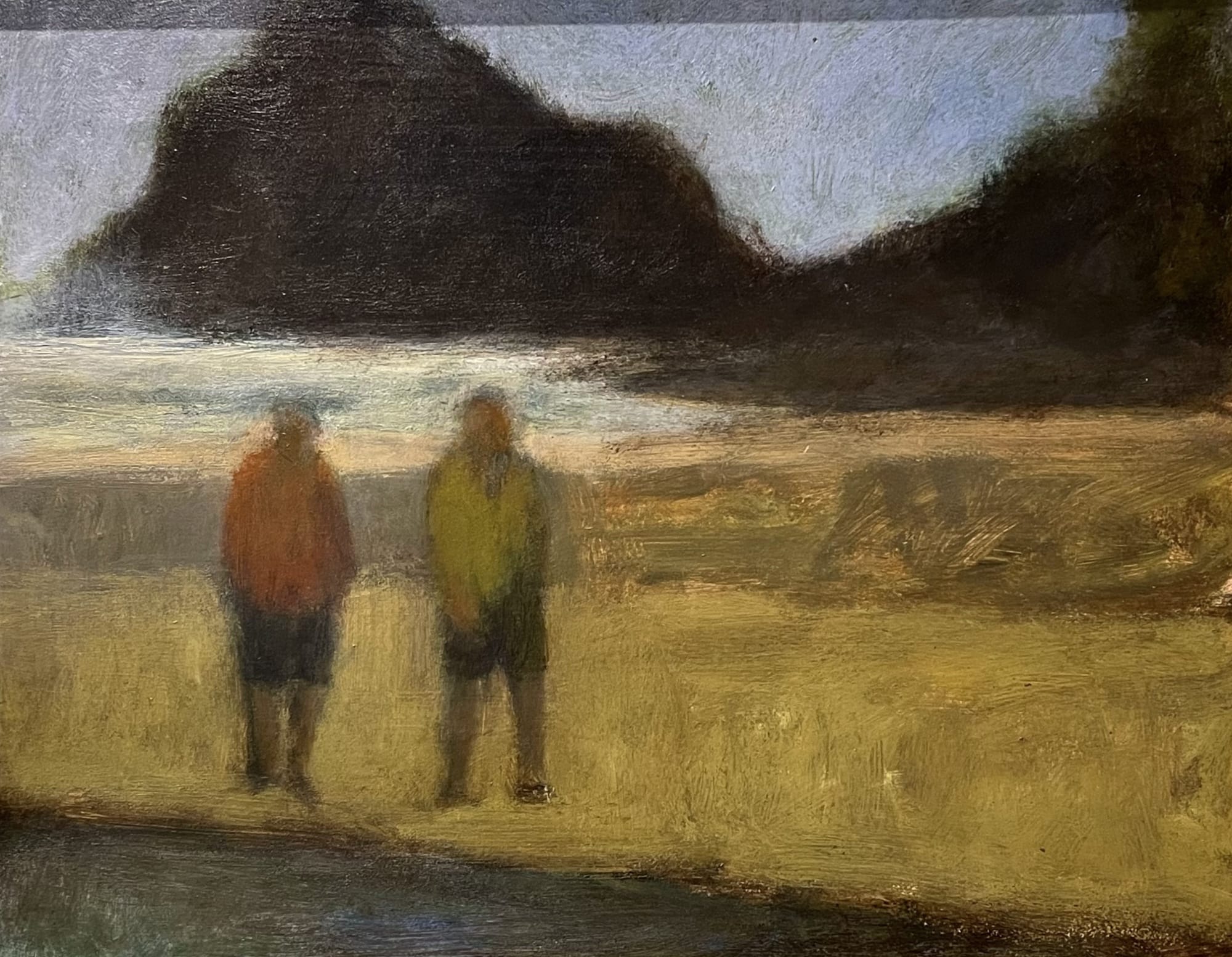 Mark Clarke (1935-2016), Untitled (Figures on beach), 2015