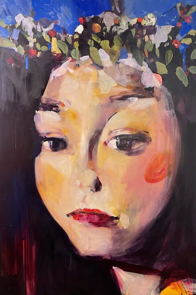 Adam Grosowsky, Two for Joy (Portrait of Ceridwen with Apples), 2022