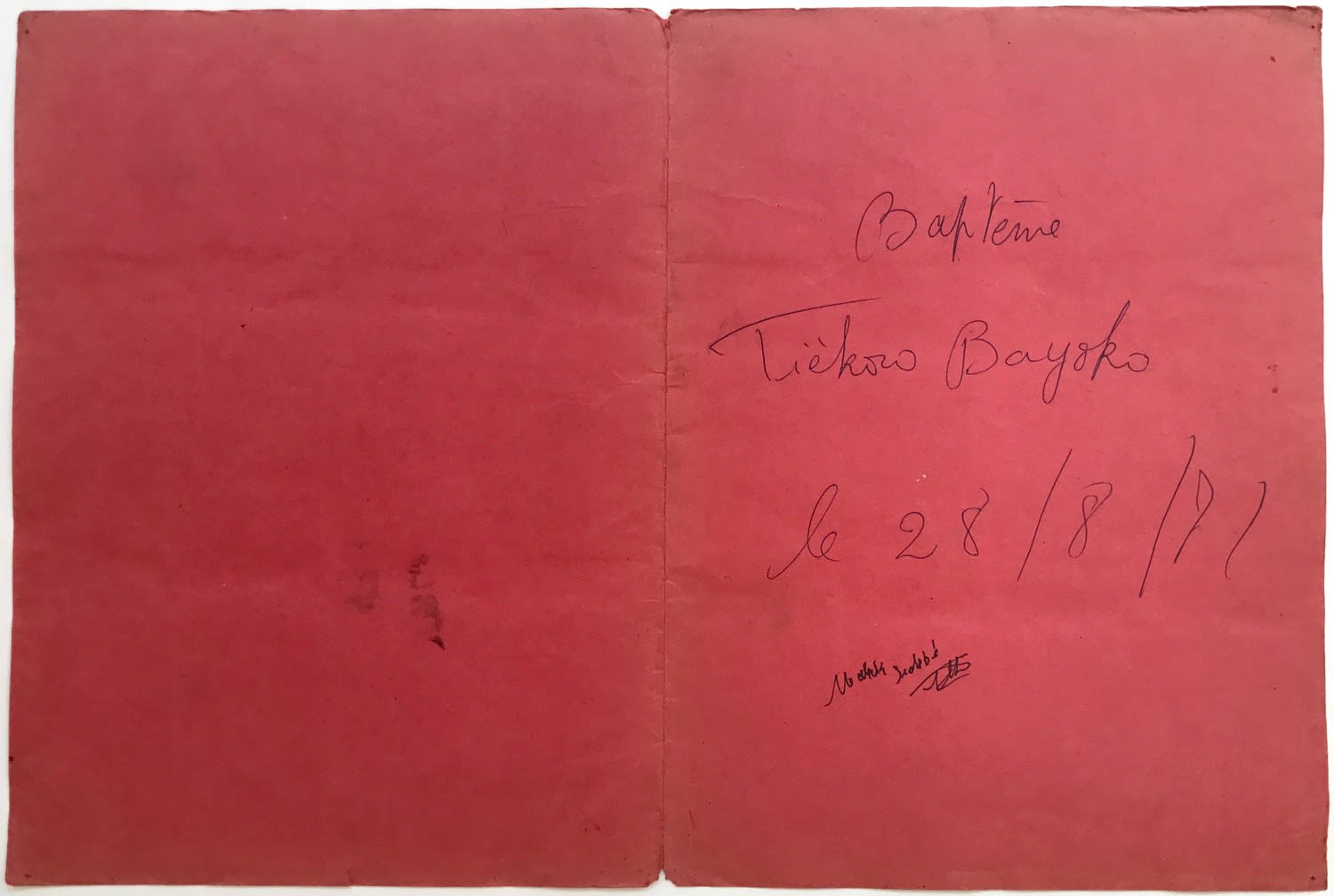 Malick Sidibé, Baptême Tiékoro Bayoko le 28/8/71, 1971 (cover)