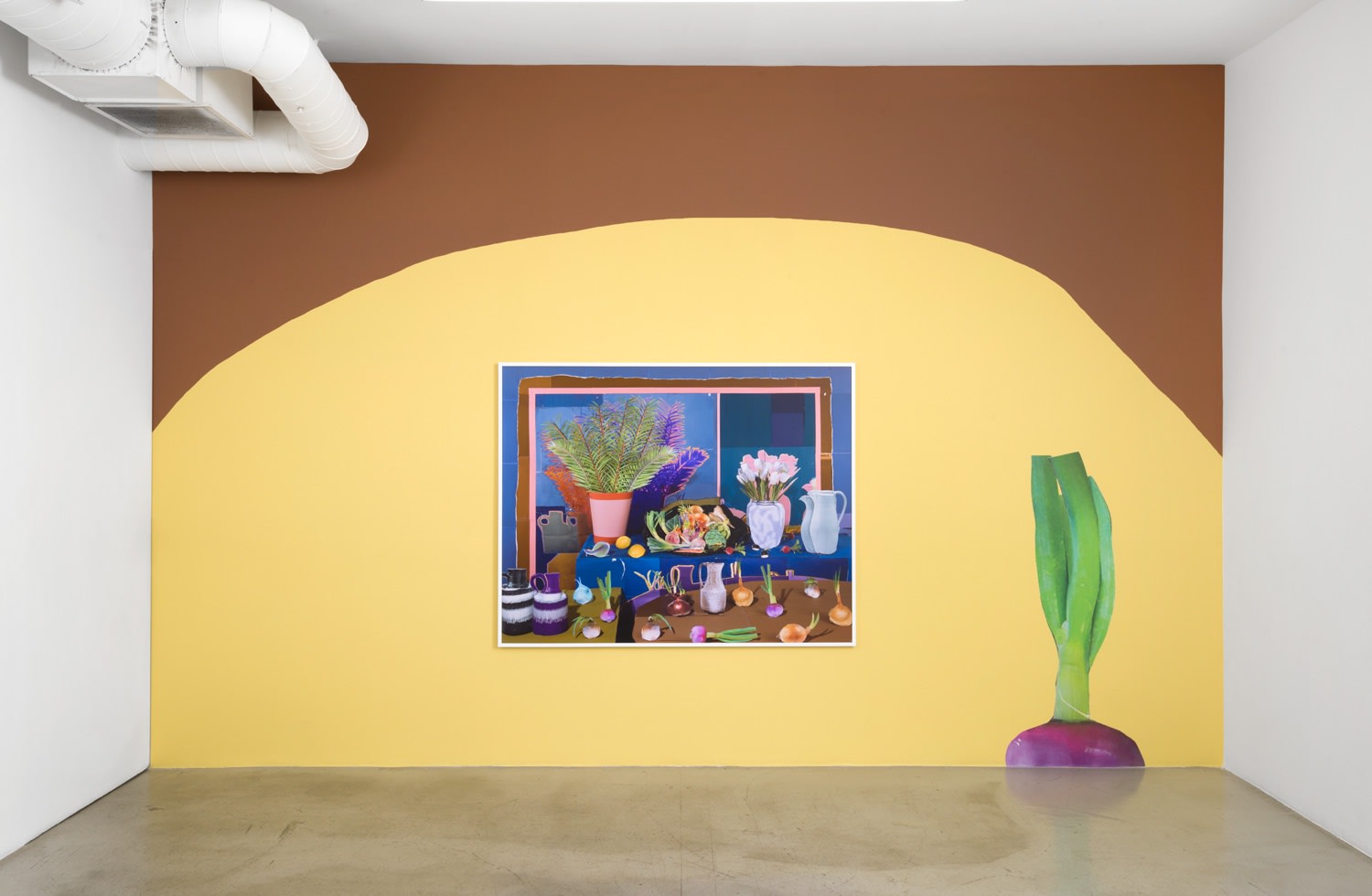 Installation view of Daniel Gordon: Selective Color at M+B, 2017