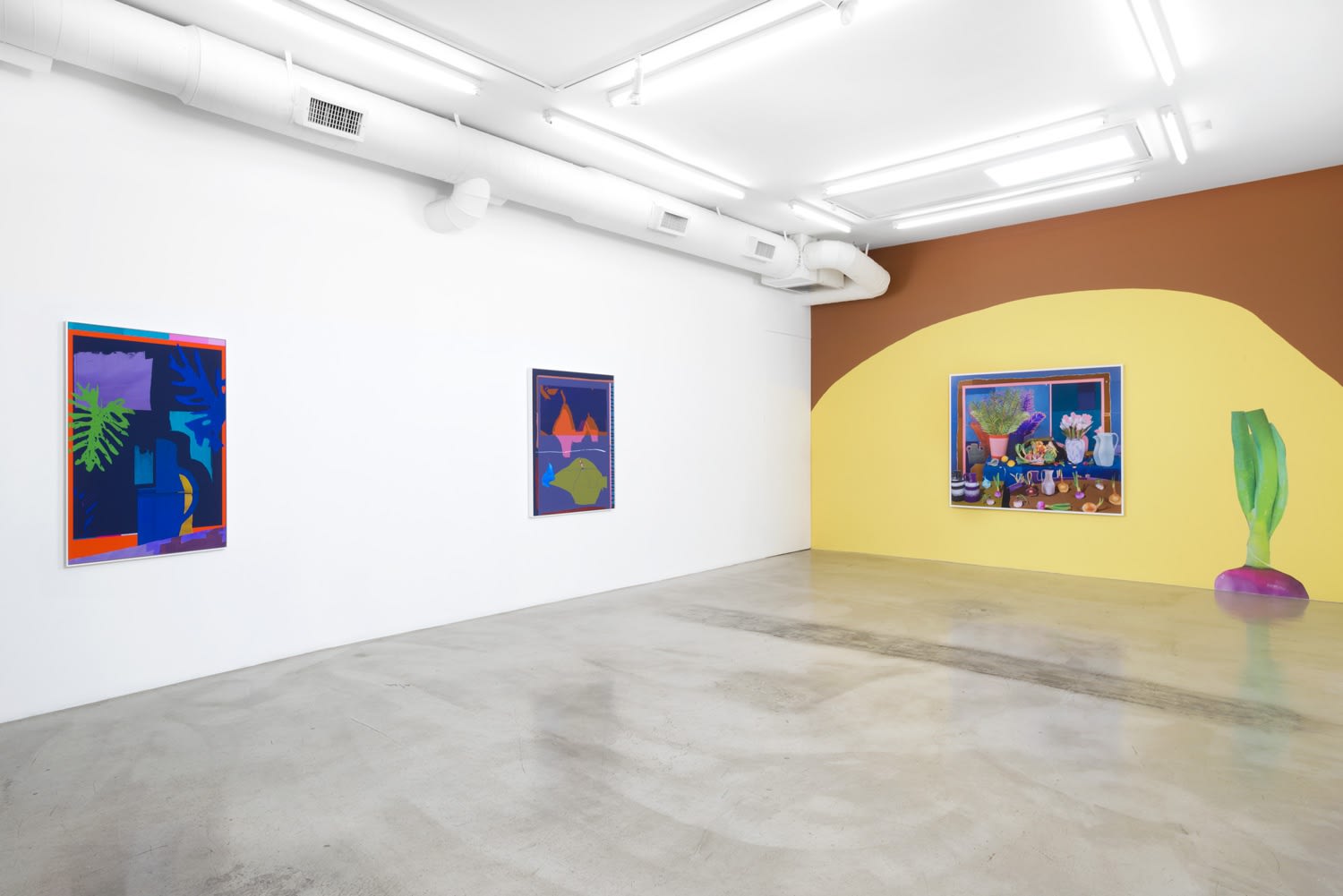 Installation view of Daniel Gordon: Selective Color at M+B, 2017