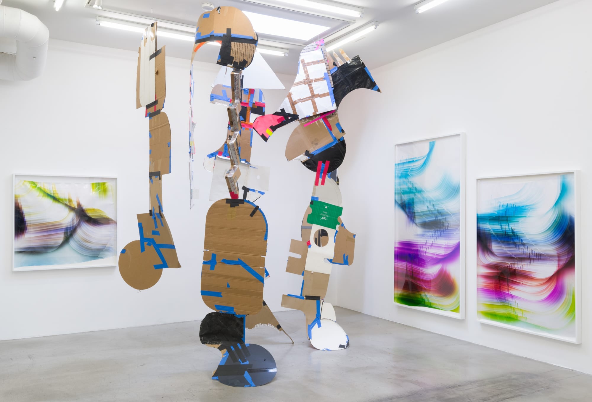 Installation view of Mariah Robertson: The Hydra at M+B, 2018