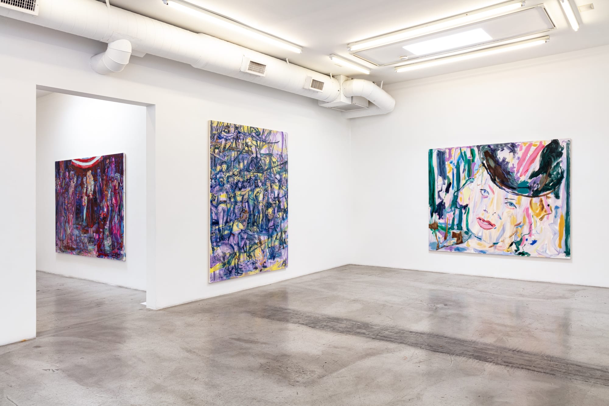 Installation view of Angela Dufresne, Angela Dufresne as William E Jones’ Painting Bottom, Jan 23 - Feb 27, 2021