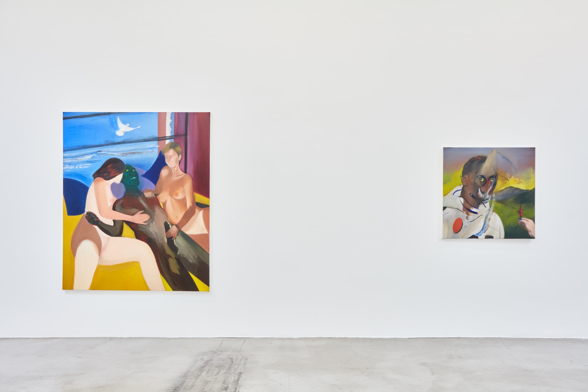 Installation view of Kenrick McFarlane: Naked & Famous at M+B, Dec 21, 2021 - January 22, 2022