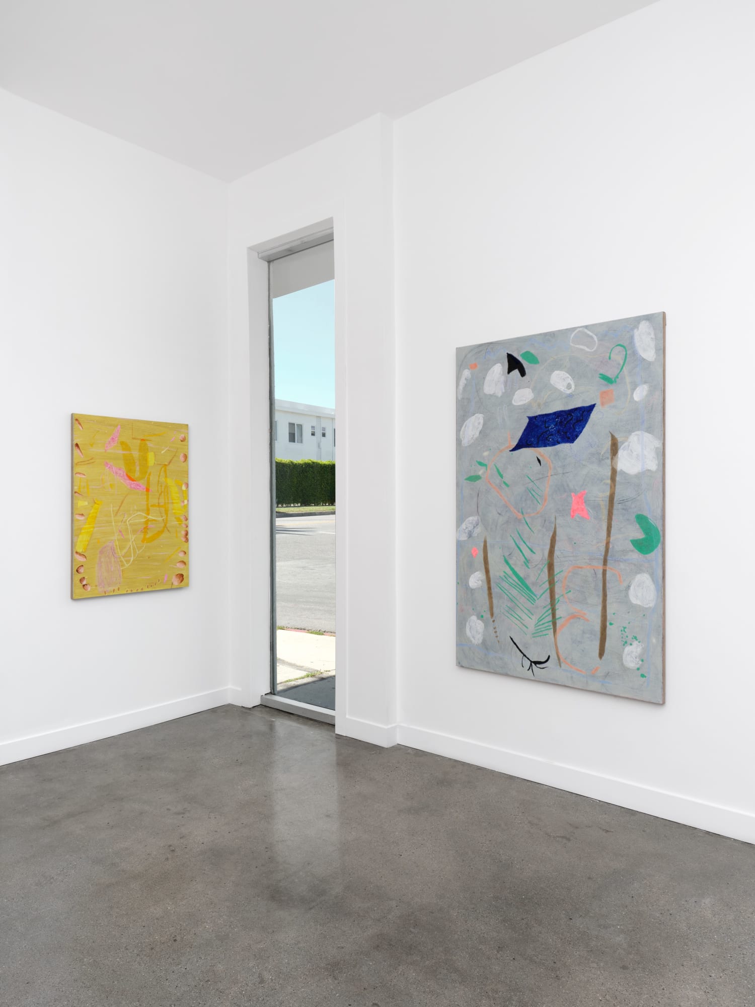 Installation view of Clare Grill: Oyster at M+B Doheny, 2022