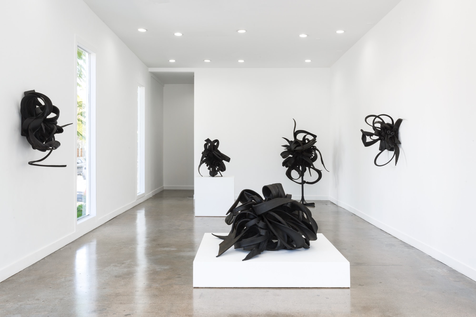 Installation view of Chakaia Booker: FUTURE EQUITY at M+B Doheny, March 27 - May 8, 2021