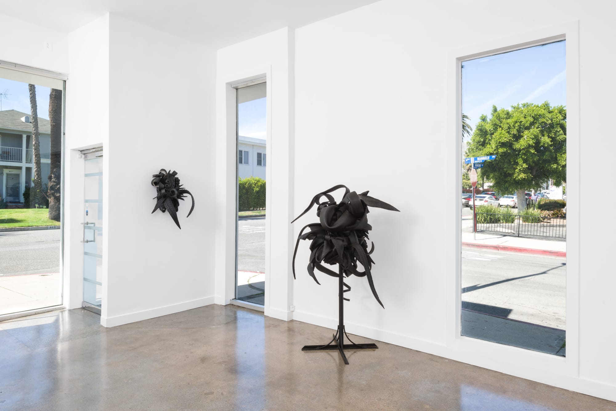 Installation view of Chakaia Booker: FUTURE EQUITY at M+B Doheny, March 27 - May 8, 2021