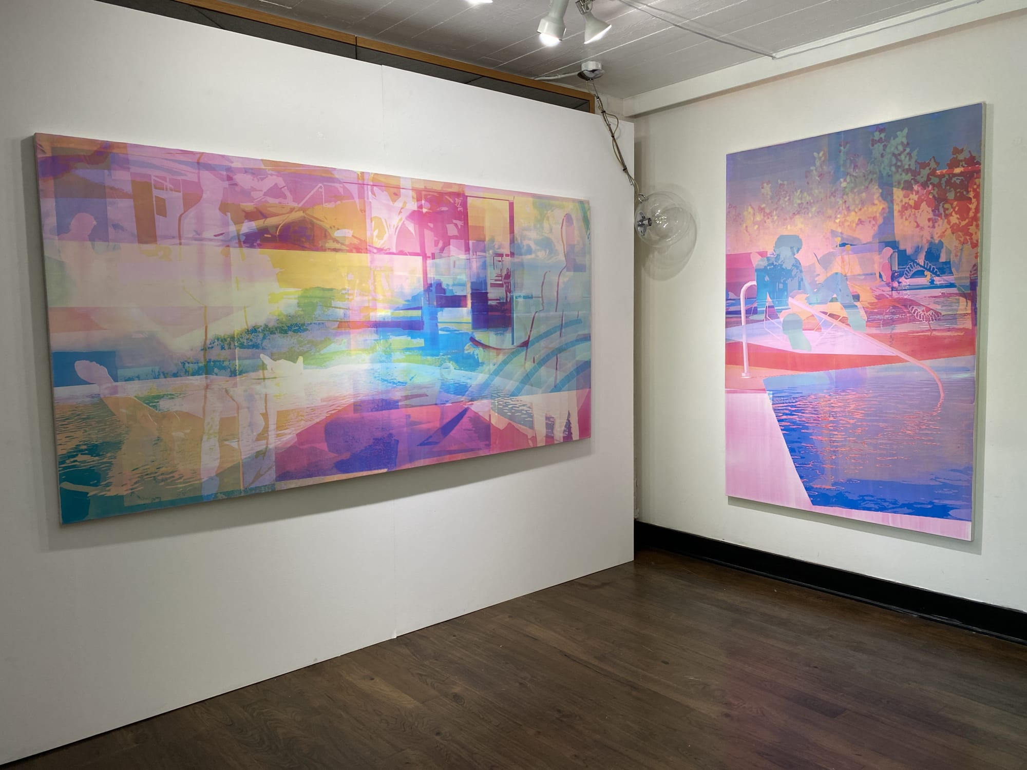 Installation view of Cabana 123 at Felix Art Fair 2021 at The Roosevelt Hotel, July 29 - August 1, 2021