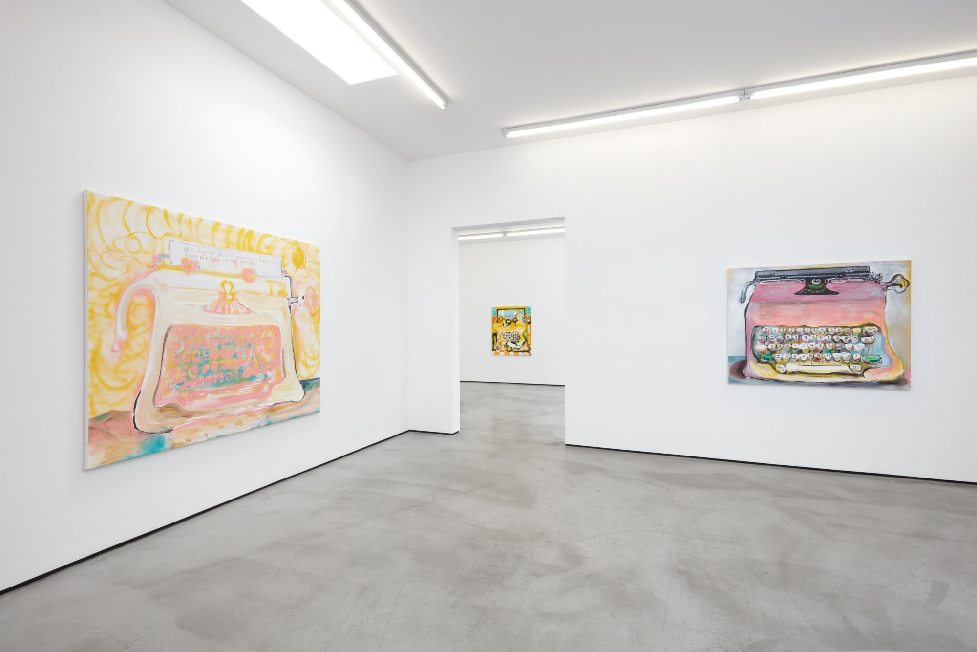 Installation view of Sam Messer, Go to it laughing, 2022