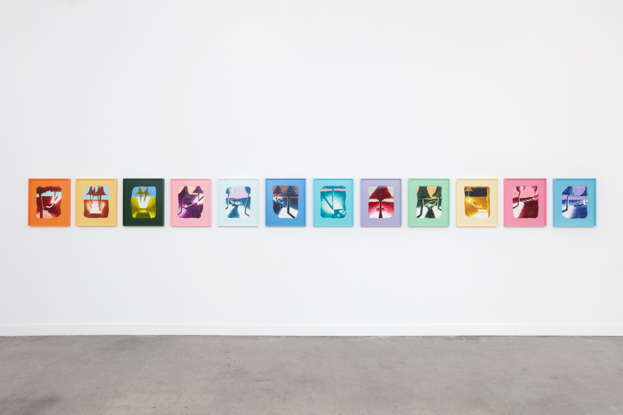 Installation view of Eliot Greenwald, Jungle Egg, 2022