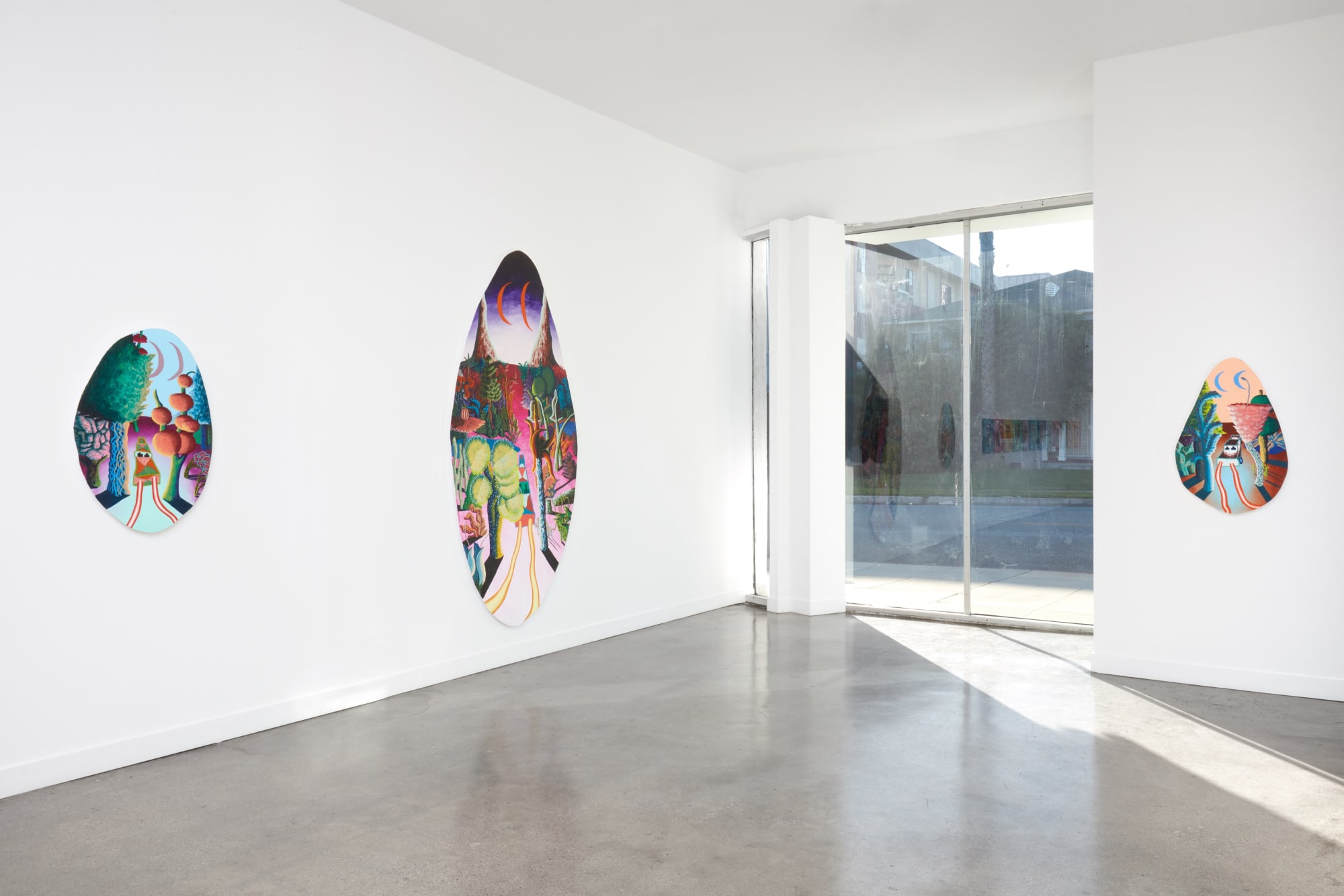 Installation view of Eliot Greenwald, Jungle Egg, 2022