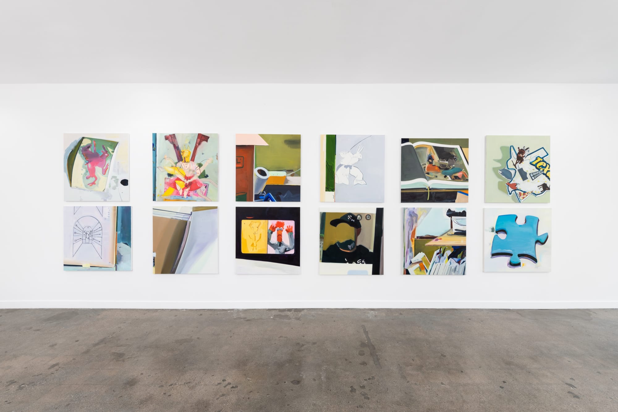 Chase Wilson: Americana Extravaganzoid: Table Edge World of False Empire: Window Time Thoughts of the Center Game of Spirit: Seeing Into the Negative, installation view