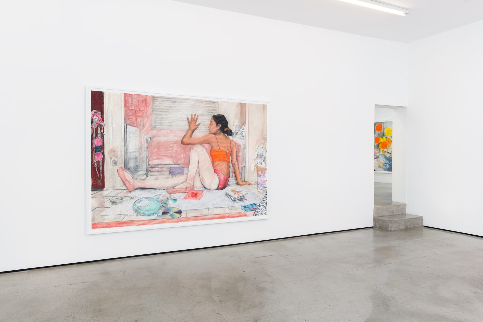 Installation view of Alina Perez: Controlled Folly at M+B, 2022