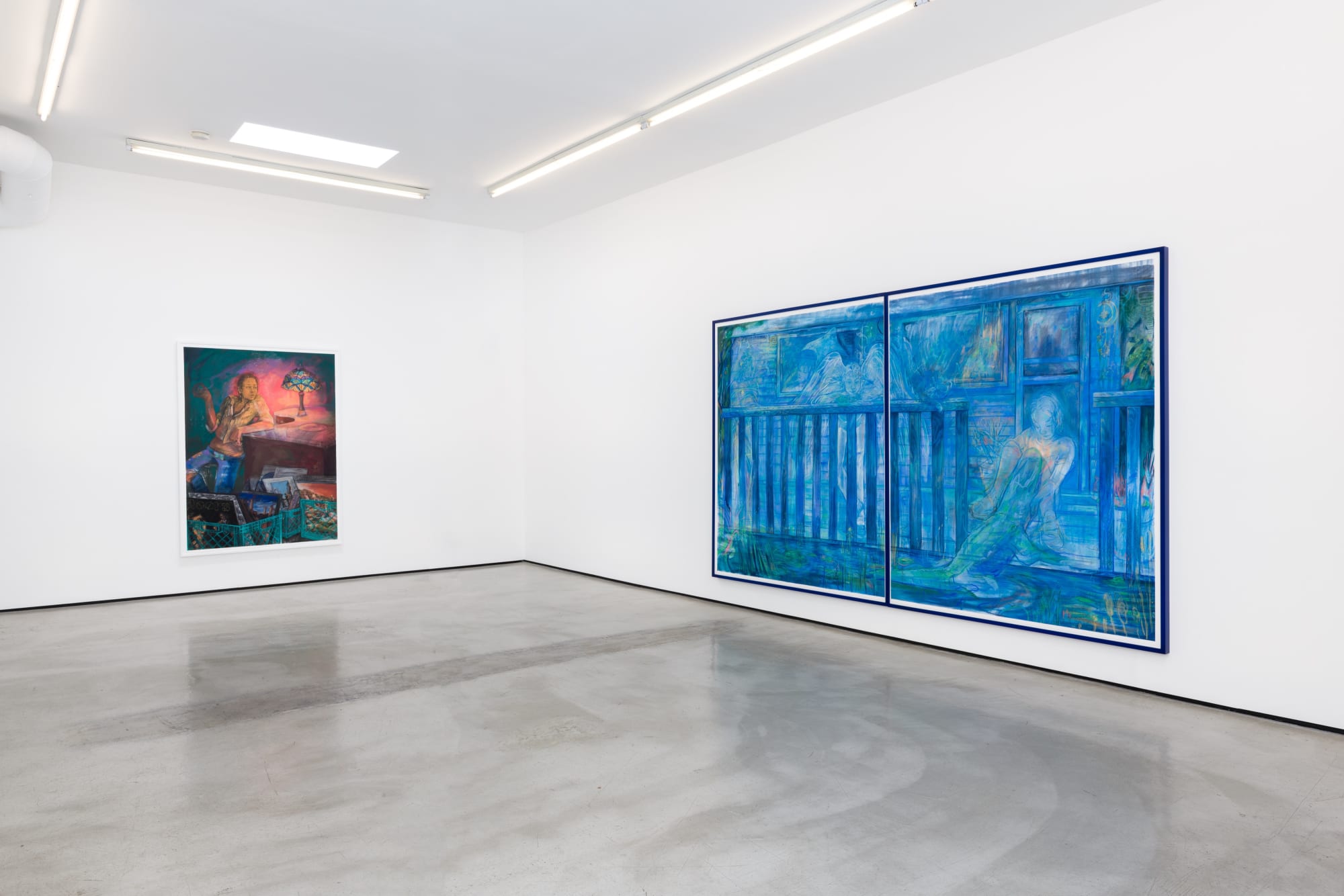 Installation view of Alina Perez: Controlled Folly at M+B, 2022