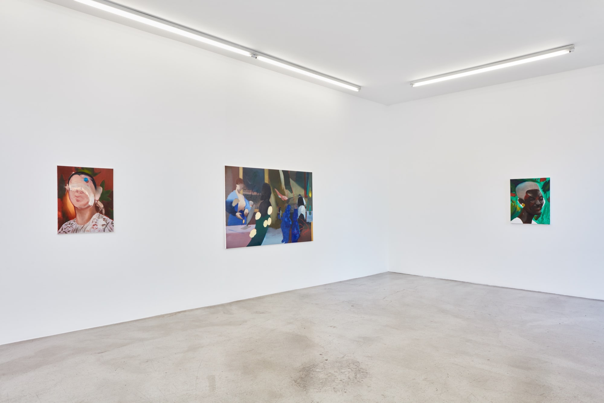 Installation view of Kenrick McFarlane: Naked & Famous at M+B, December 11, 2021 - January 22, 2022.