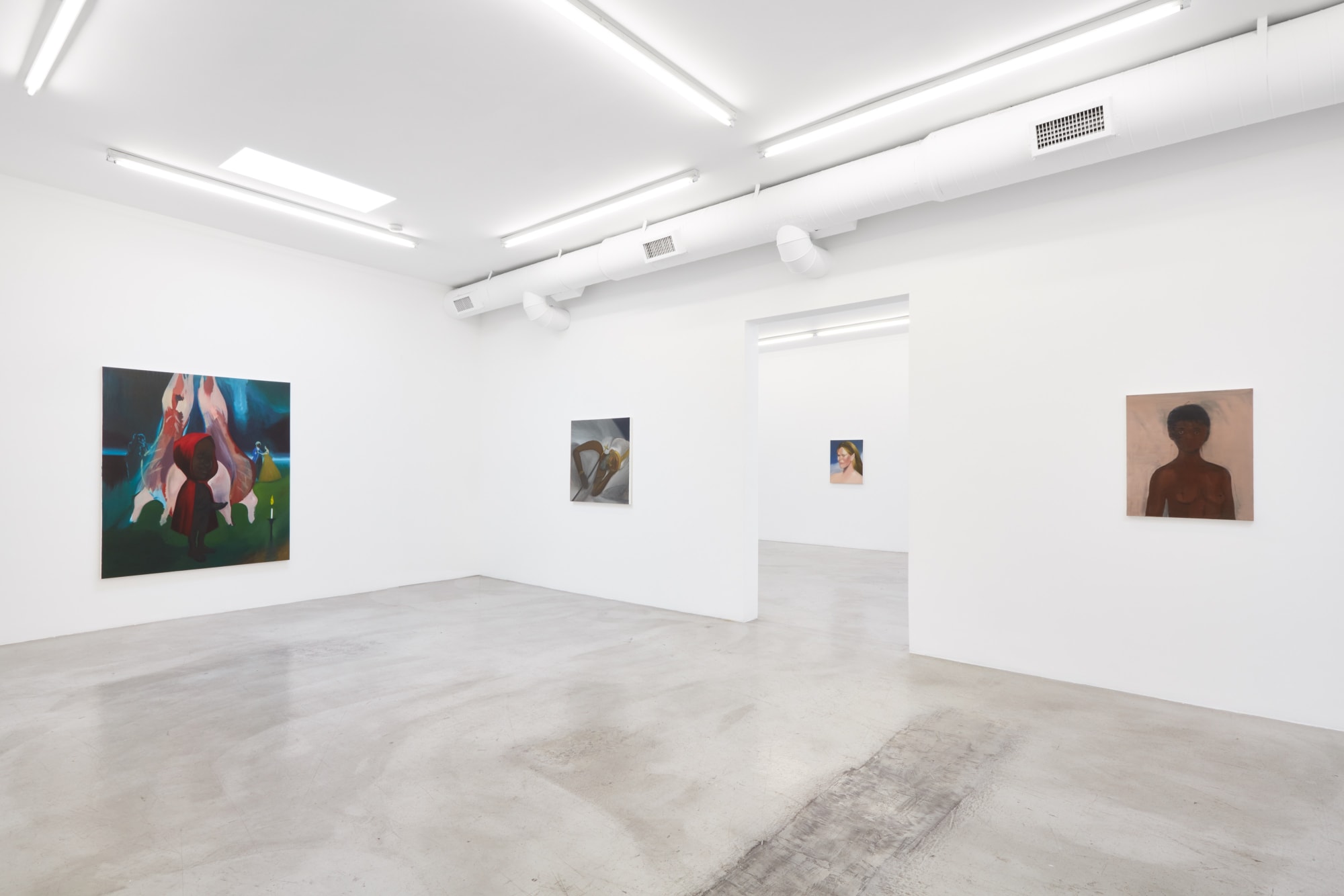 Installation view of Kenrick McFarlane: Naked & Famous at M+B, December 11, 2021 - January 22, 2022.