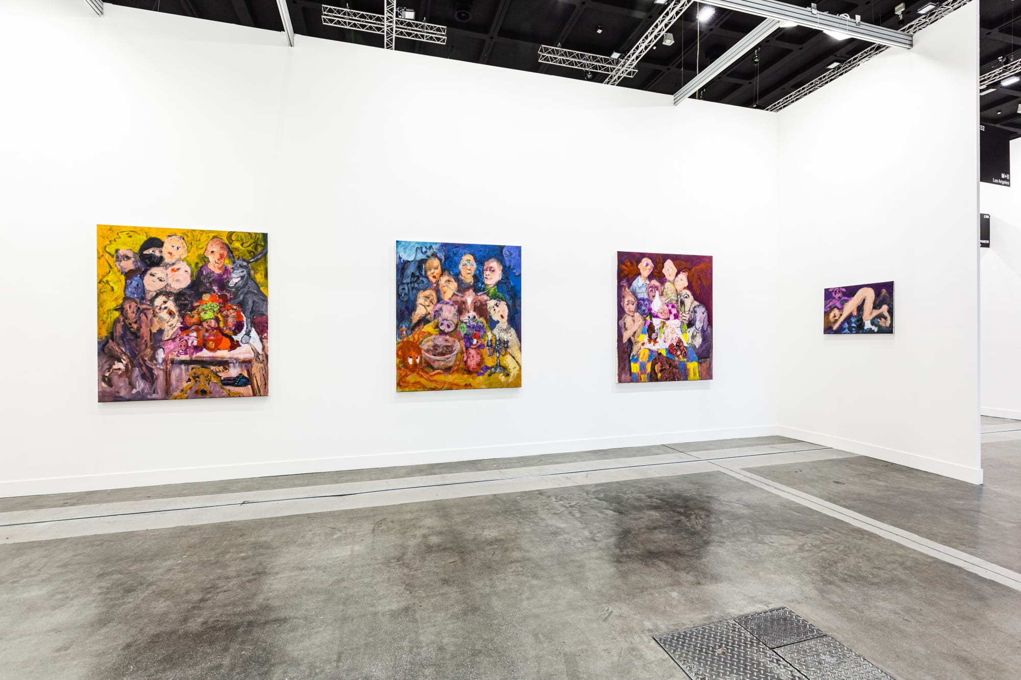 Installation view of Eva Beresin & Plum Cloutman at miart 2022