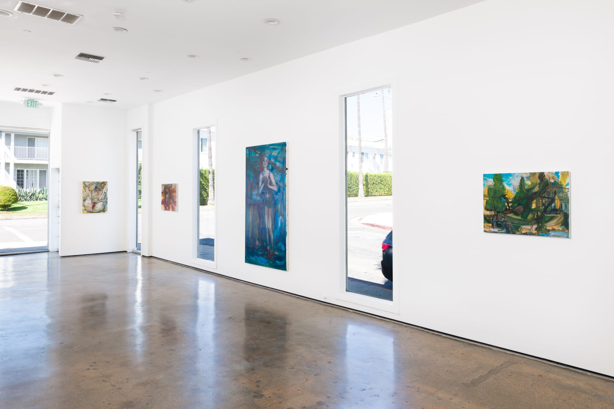 Installation view of Angela Dufresne: Life is very precious, even right now, M+B Doheny, 2022