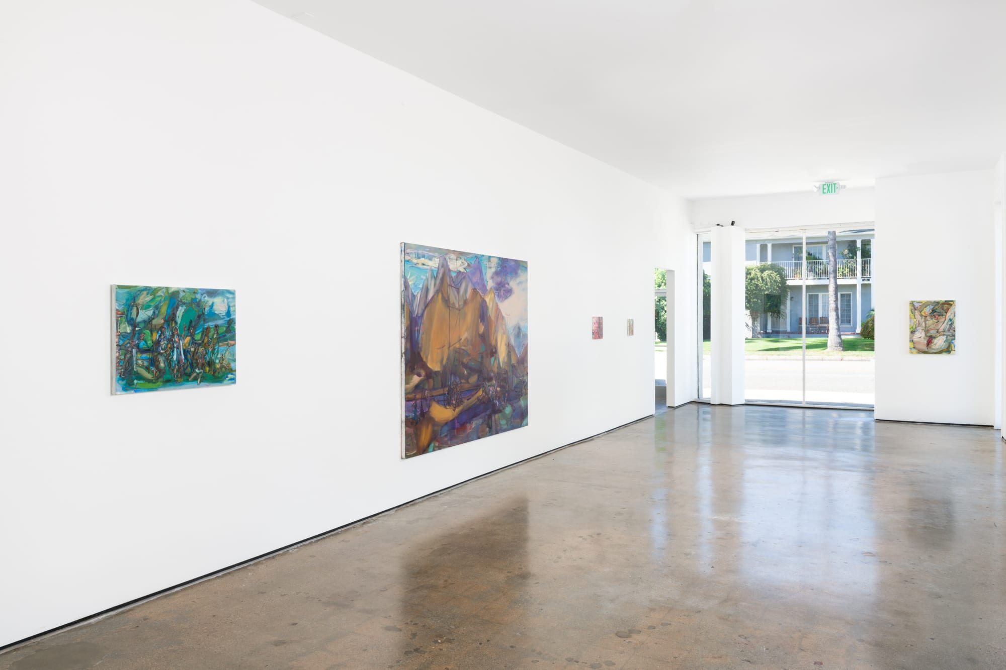 Installation view of Angela Dufresne: Life is very precious, even right now, M+B Doheny, 2022