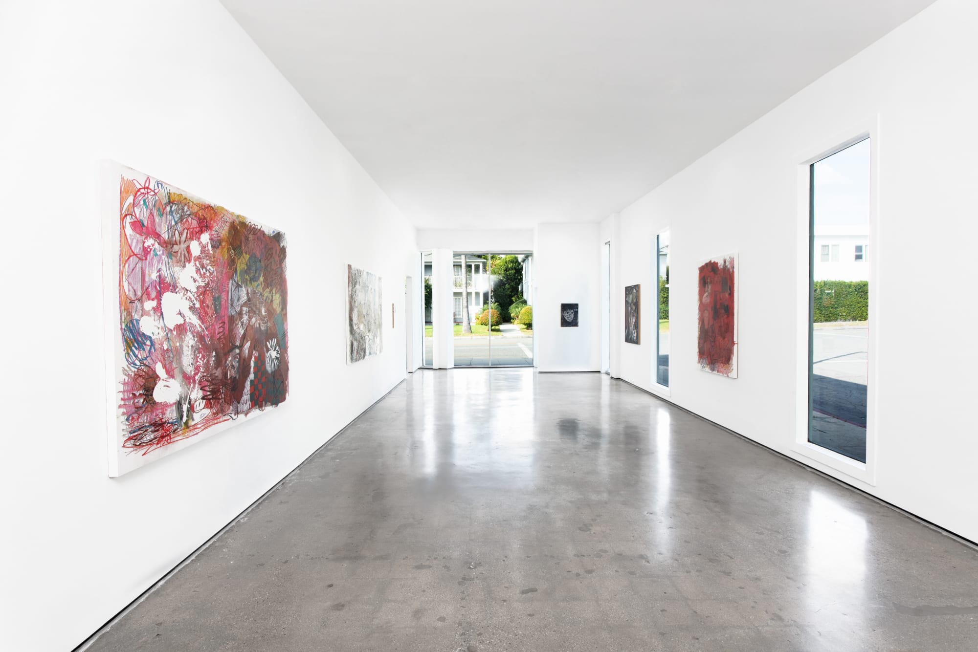Installation view of Alex Gibson: Super Darling at M+B Doheny, 2022