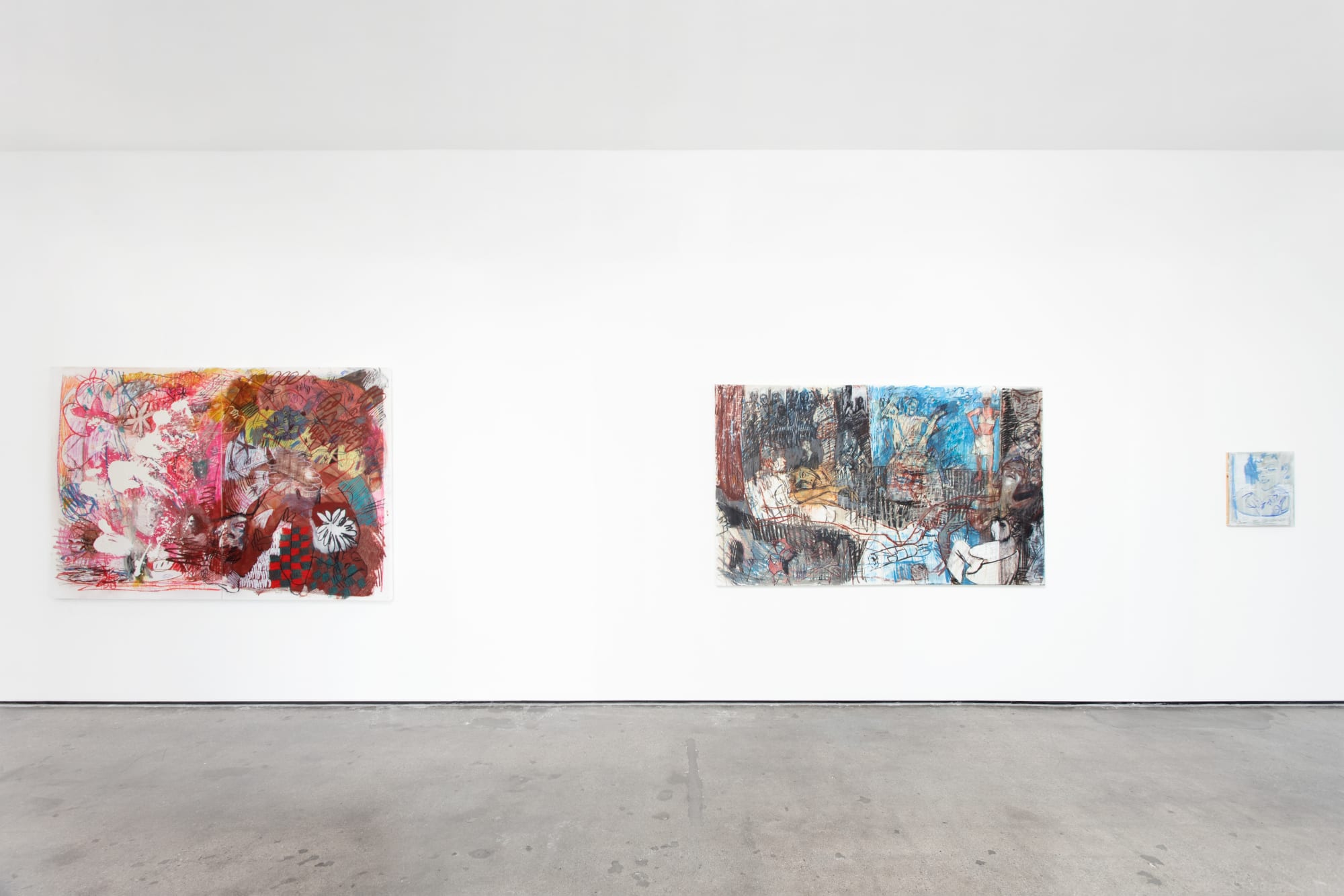 Installation view of Alex Gibson: Super Darling at M+B Doheny, 2022