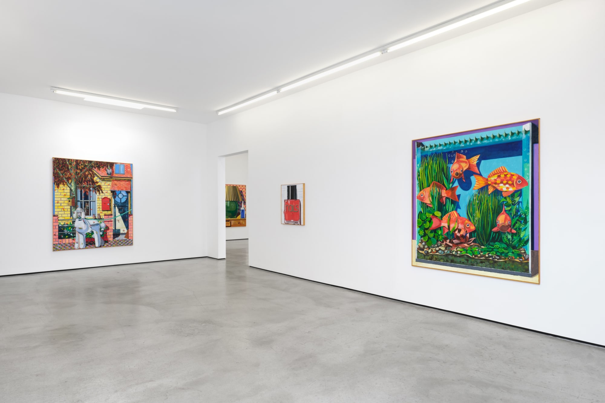 Installation view of Kristof Santy: Home Sweet Home at M+B, 2022