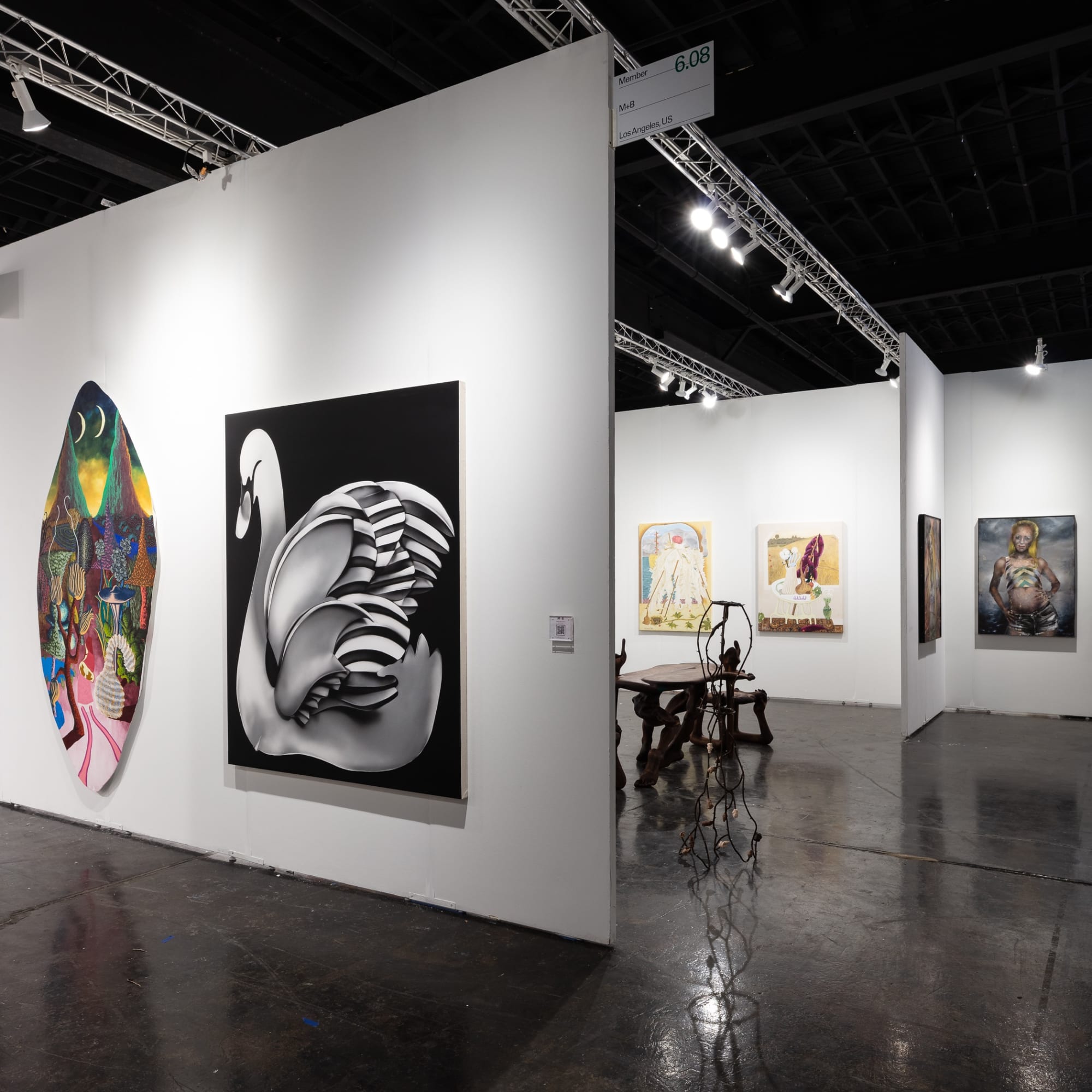 Installation view of M+B at NADA Miami 2022, Booth 6.08
