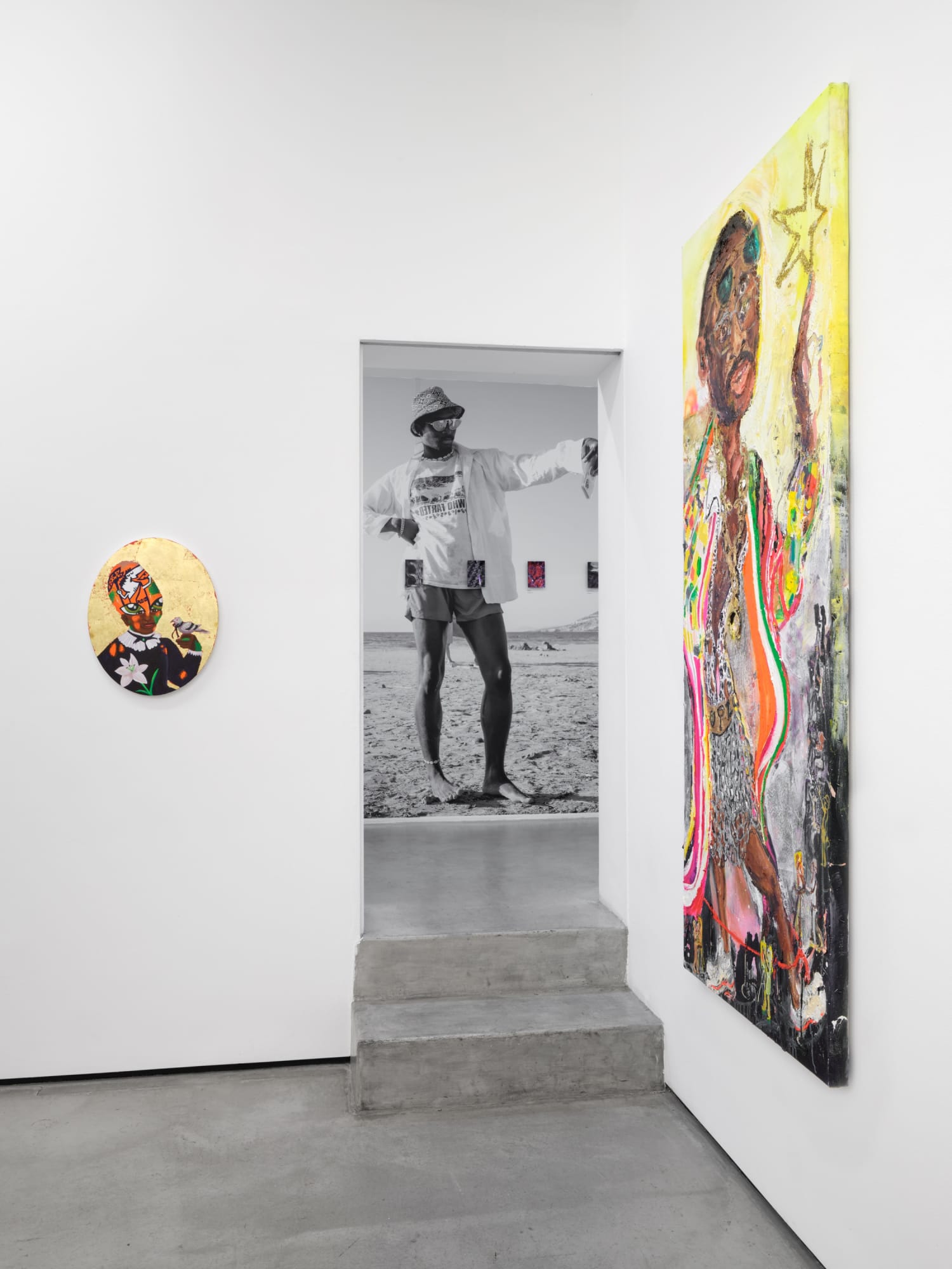 Installation view of Monsieur Zohore: MZ.25 (My Condolences) at M+B, 2023