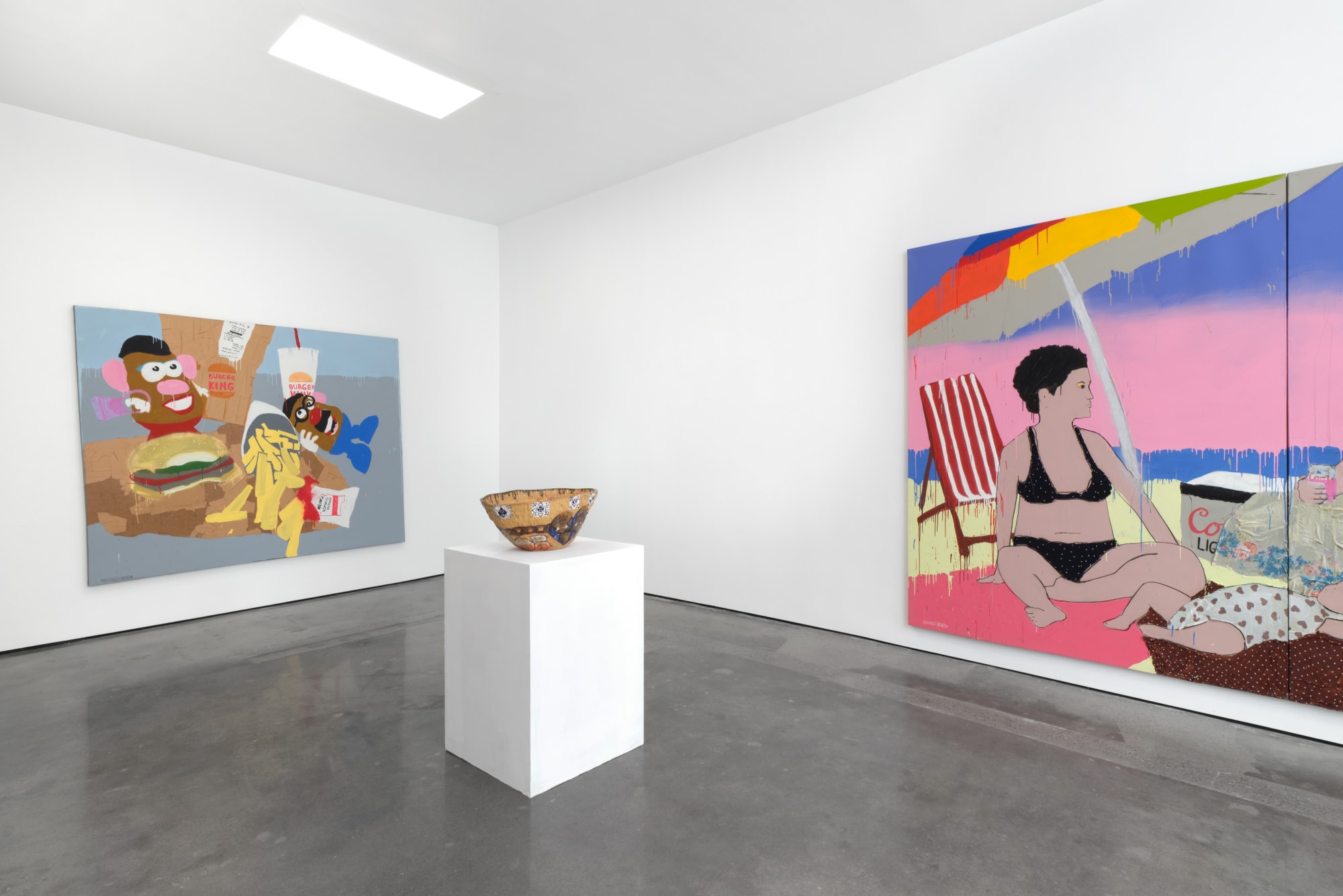 Installation view of Drop-In at M+B Doheny, 2023