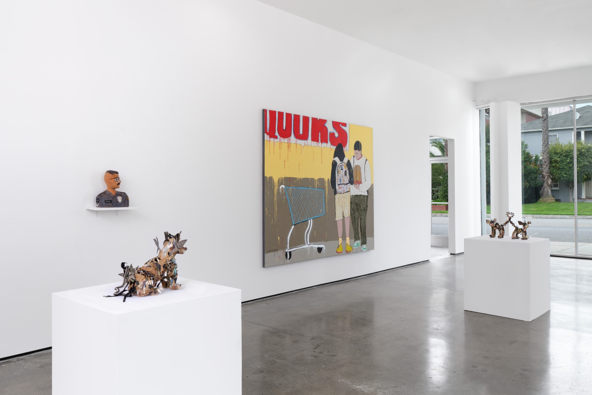 Installation view of Drop-In at M+B Doheny, 2023