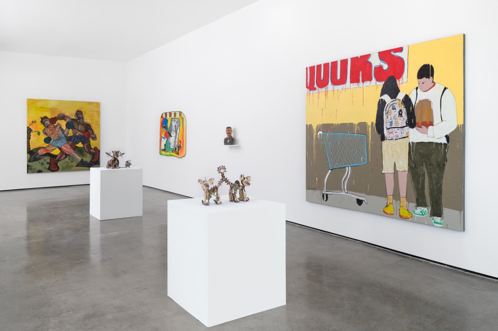 Installation view of Drop-In at M+B Doheny, 2023