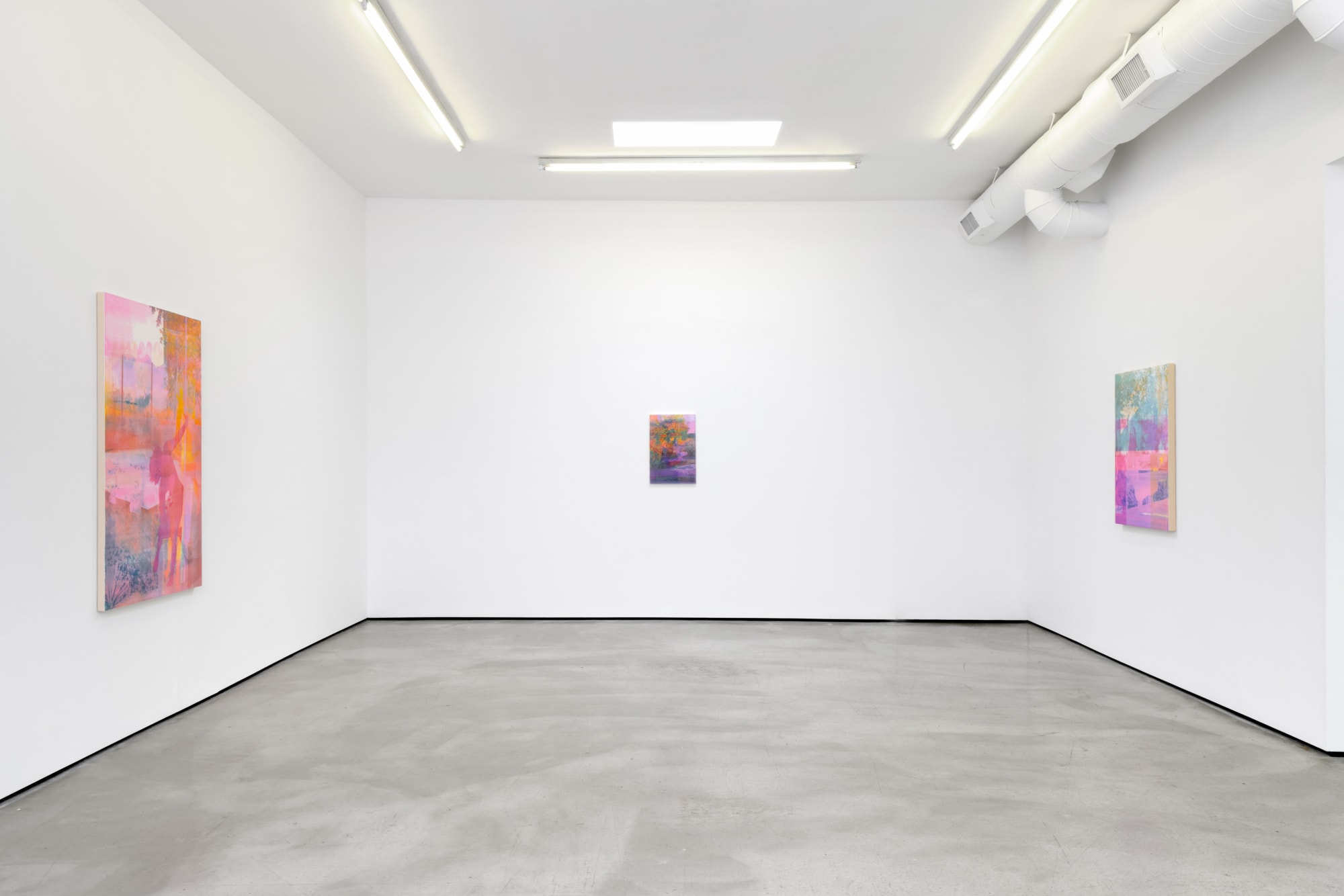 Installation view of Zoe Walsh: When the breezes start at M+B, 2023