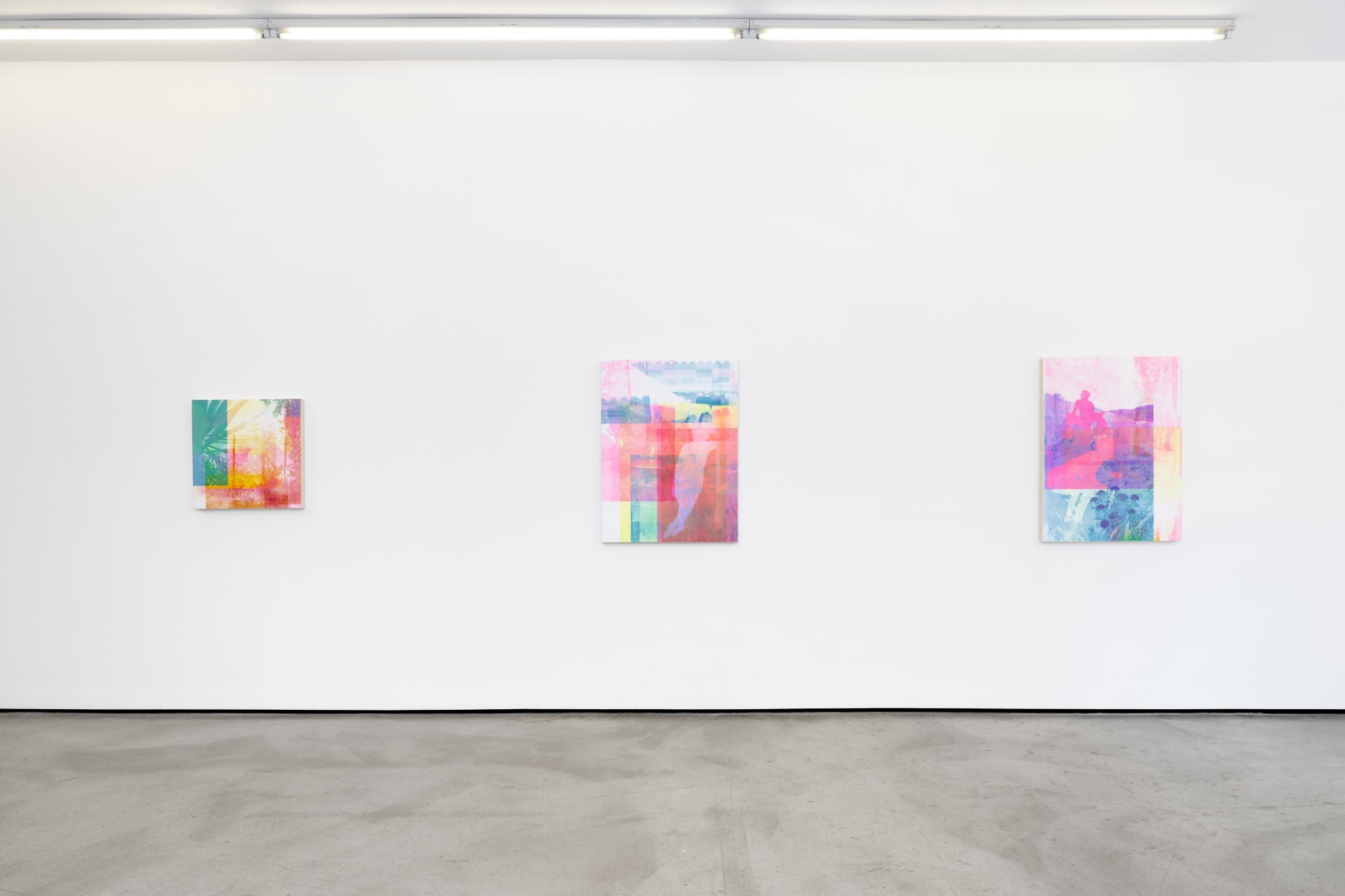 Installation view of Zoe Walsh: When the breezes start at M+B, 2023