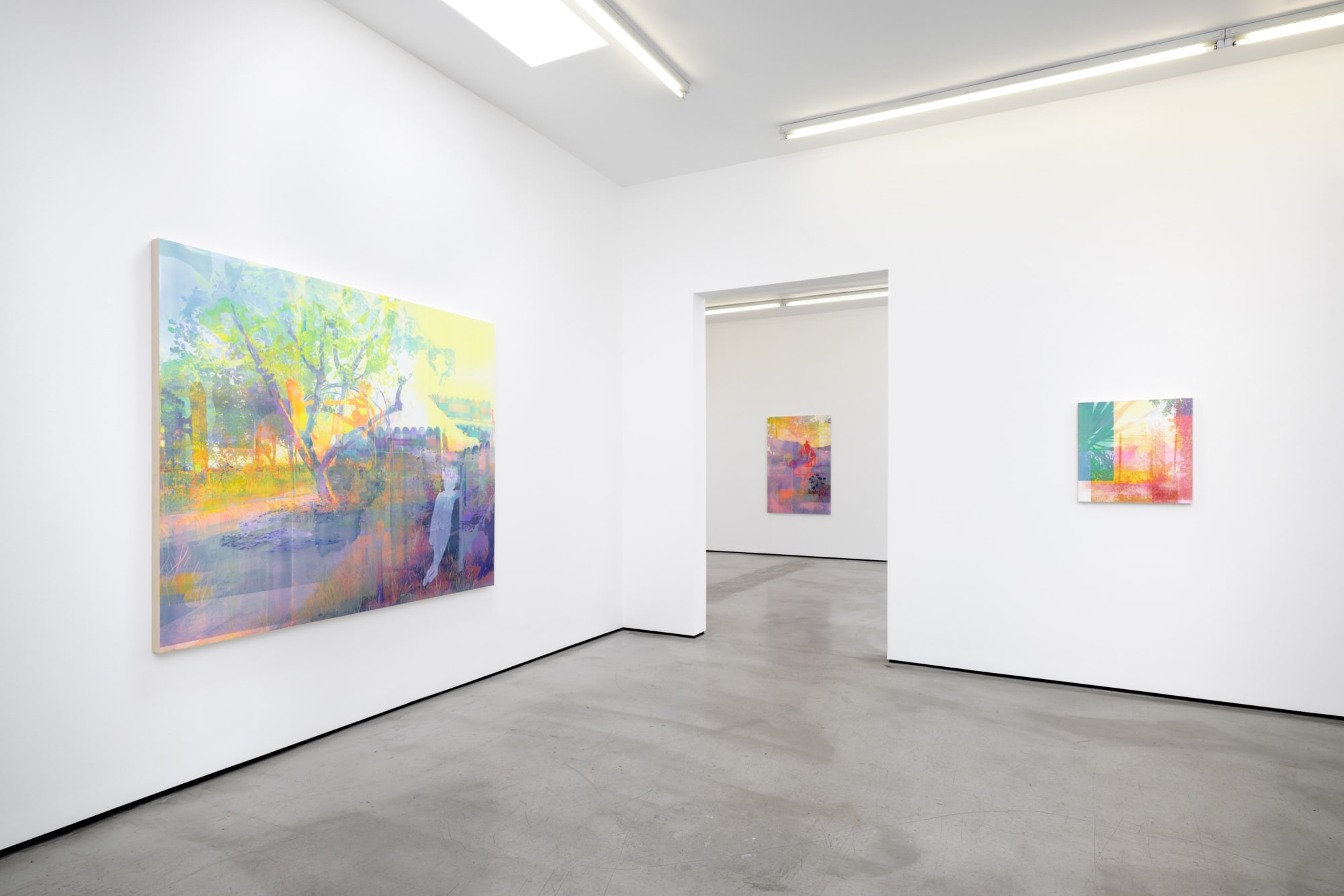 Installation view of Zoe Walsh: When the breezes start at M+B, 2023