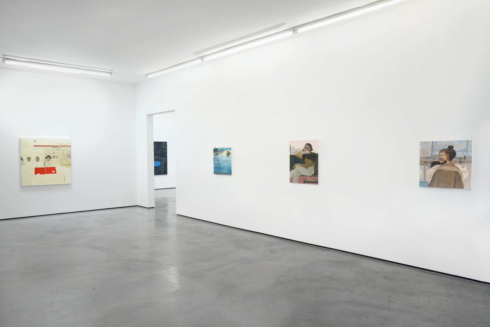 Installation view of Aubrey Levinthal: Tourist at M+B, 2023