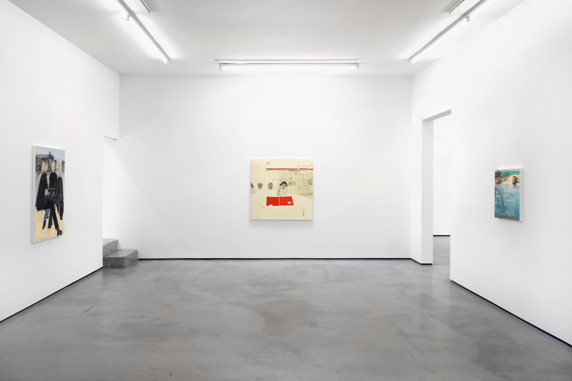 Installation view of Aubrey Levinthal: Tourist at M+B, 2023