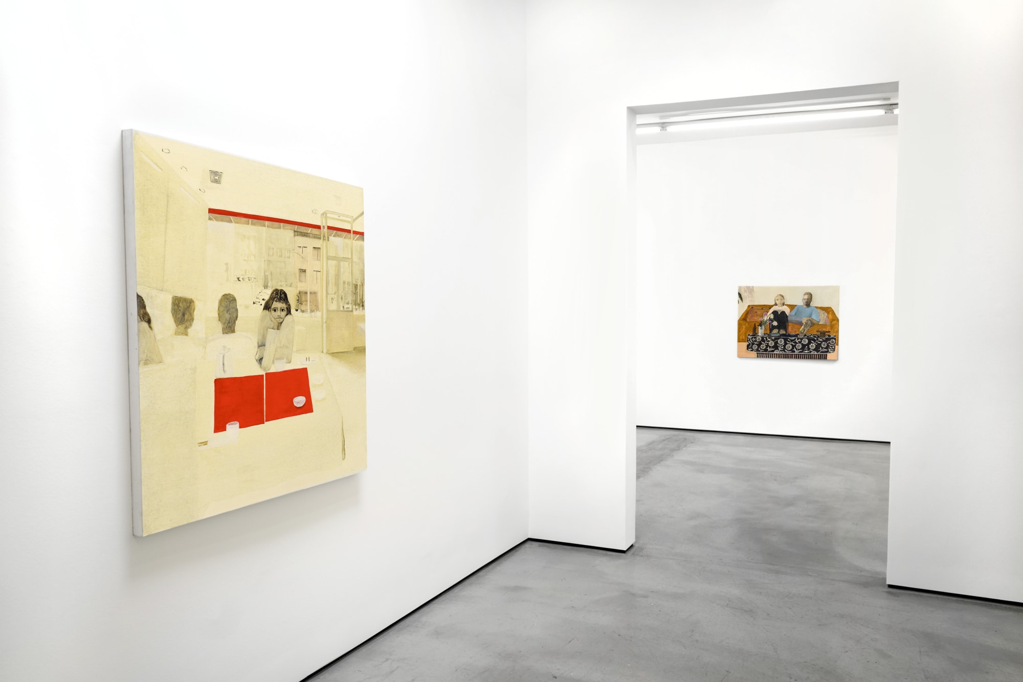 Installation view of Aubrey Levinthal: Tourist at M+B, 2023