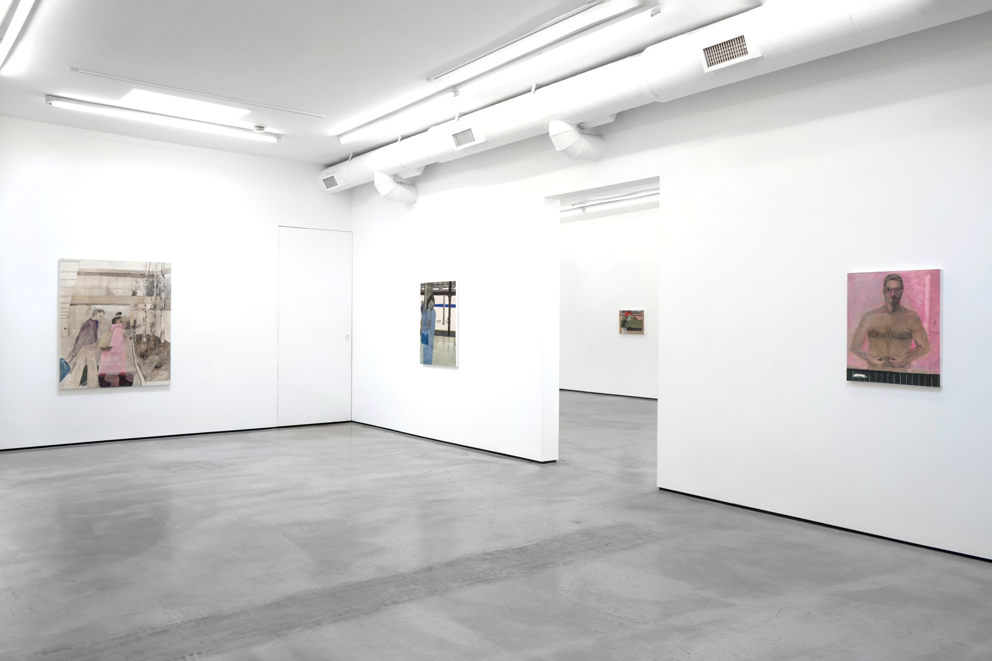 Installation view of Aubrey Levinthal: Tourist at M+B, 2023