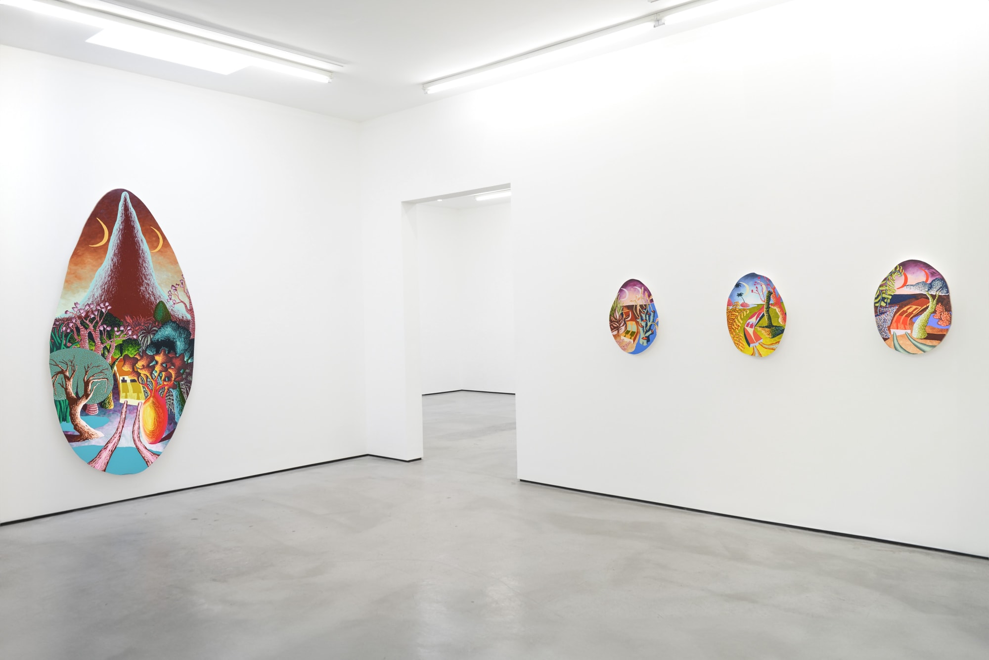 Installation view of Eliot Greenwald: Listening Arm at M+B, Los Angeles, 2023