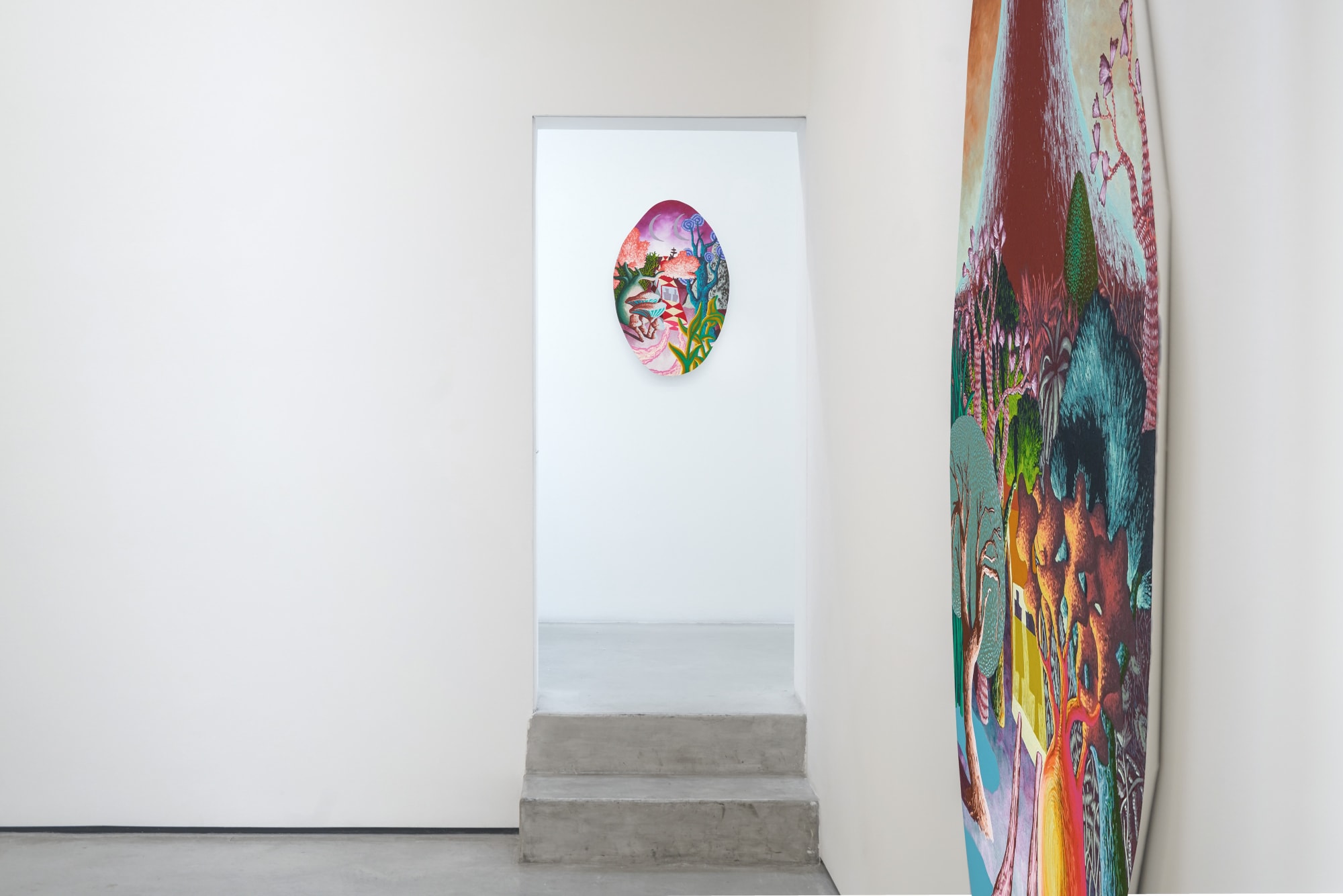 Installation view of Eliot Greenwald: Listening Arm at M+B, Los Angeles, 2023