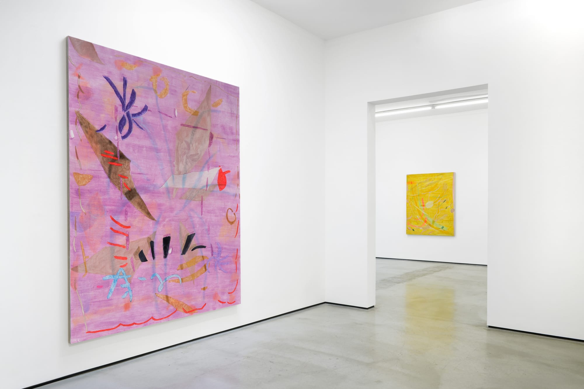 Installation view of Clare Grill: Wich Language at M+B, Los Angeles