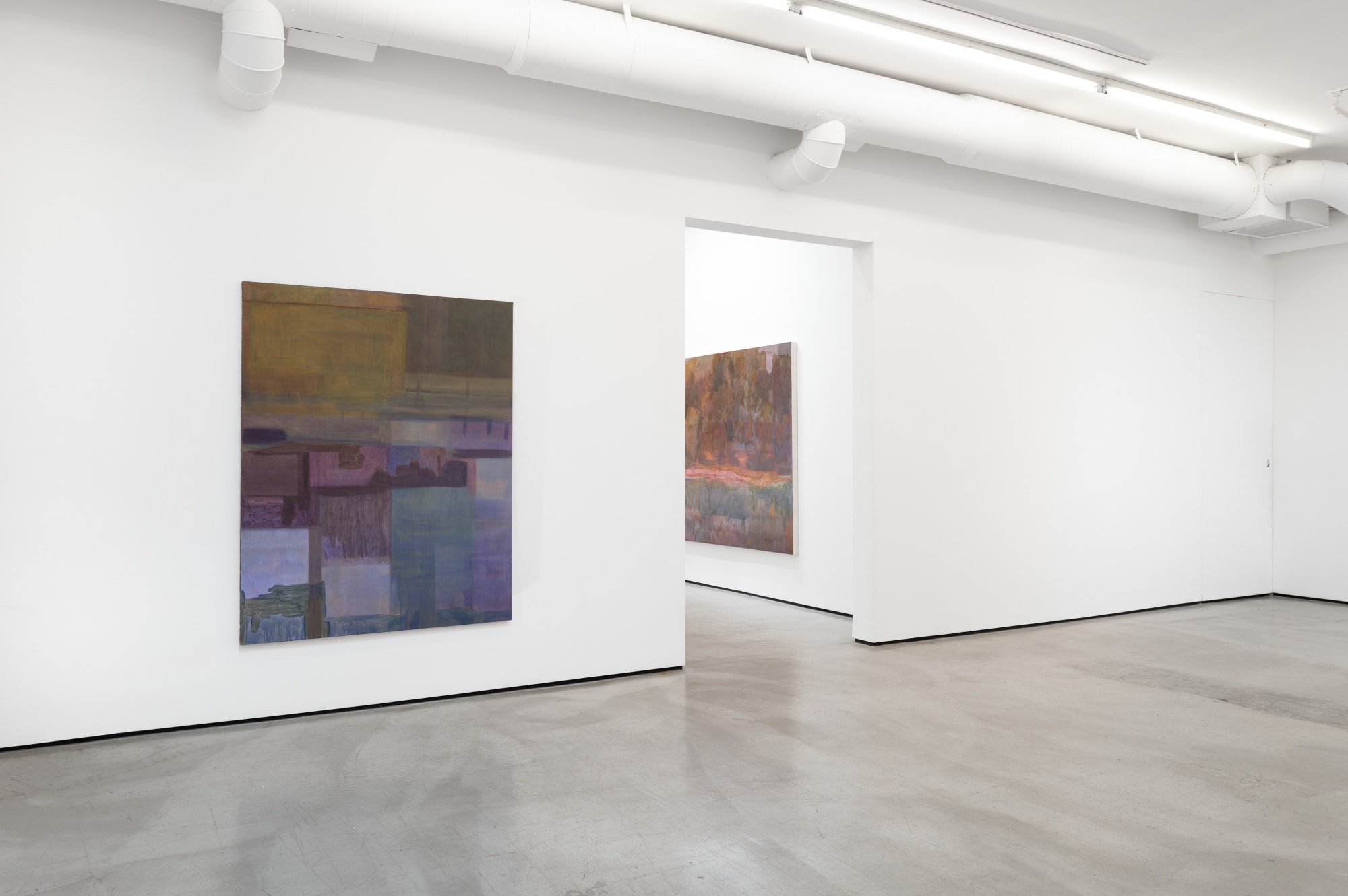Installation view of Catherine Fairbanks: Nurses Under Lakes, M+B, Los Angeles,